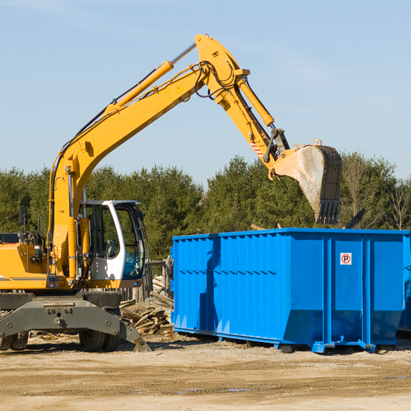 are there any restrictions on where a residential dumpster can be placed in Tierra Bonita Texas